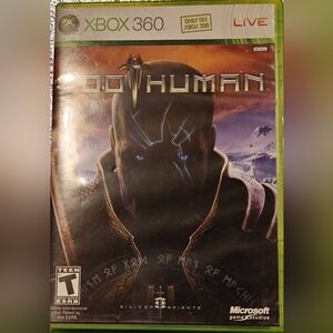 adidas Black and Blue Sci‑Fi Character Game Cover Art